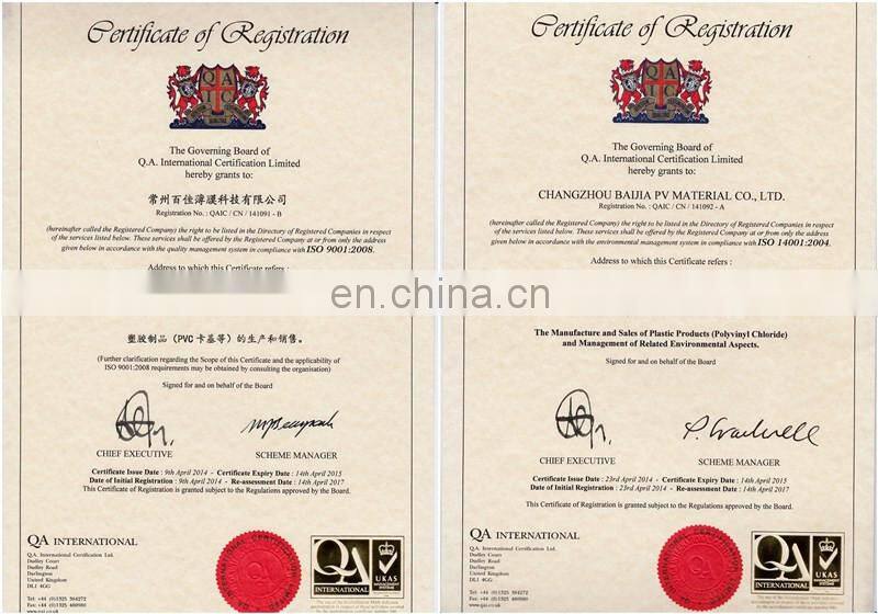 packaging Blue Wood grain PVC rigid sheet