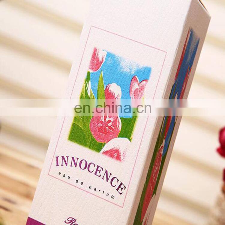 China manufacture wholesale CMYK small lamination folding perfume/gift box ith logo pritinted