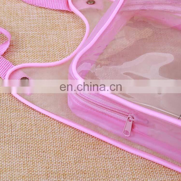 Best price clear custom shape pvc zipper bags high quality zip lock pvc plastic bag with cat ear