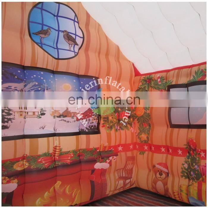 New design for Christmas decoration inflatable house for sale