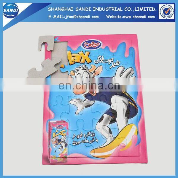 DIY toys full color printing custom paper puzzle jigsaw