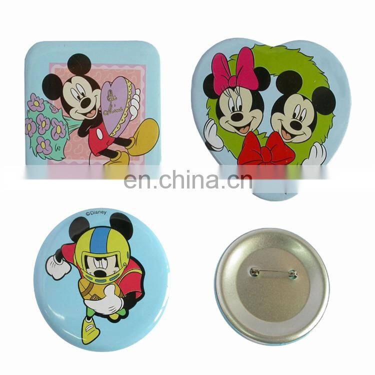 Custom magnetic button die cast metal badge