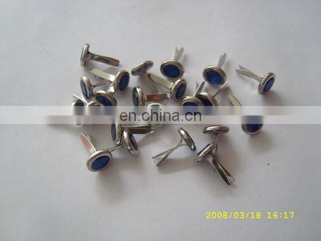 fashion metal cotter pin with red diamond