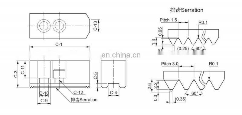 pneumatic / hydraulic cnc lathe chuck 3 jaw