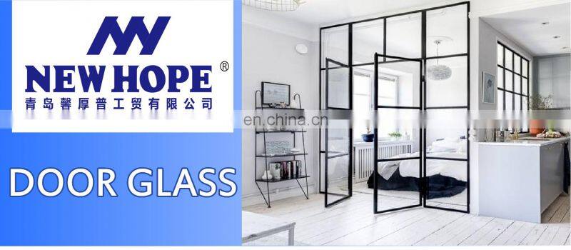 Patio folding glass clear tempered glass patio door