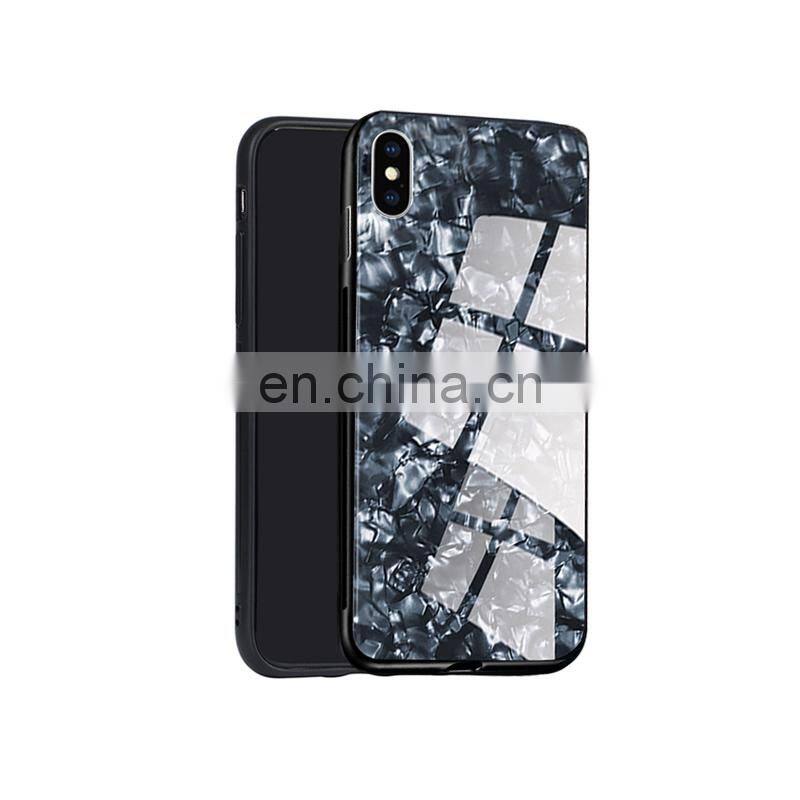 3D Coloful Red Blue Tempered Glass TPU Case Mobile Phone Case Cover for iphone 7 6 plus X XS MAX