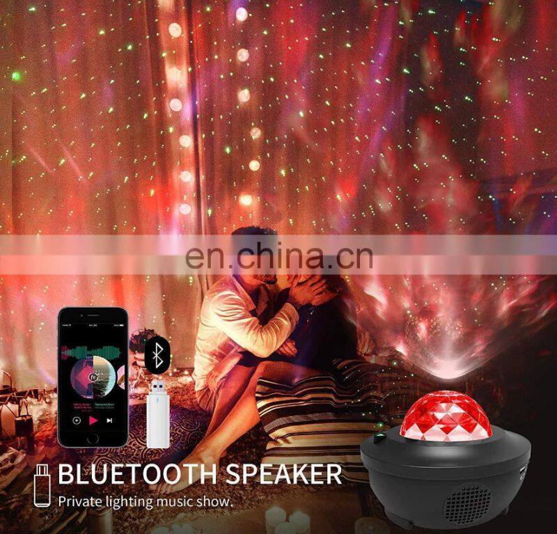 2020 Amazon Remote control muti-functions star musical master Kids Led Night Light laser cosmos Stars Projector for kids baby