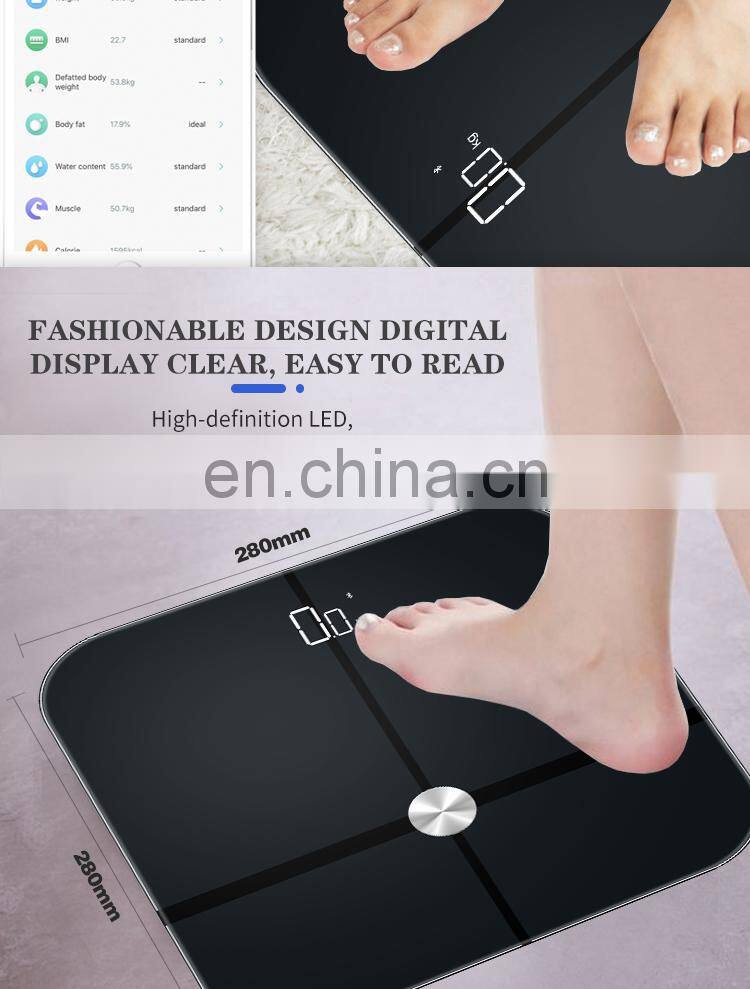 Visceral Fat Body Fat Balance Digital Weight WIFI Bathroom Smart Fitness Scale
