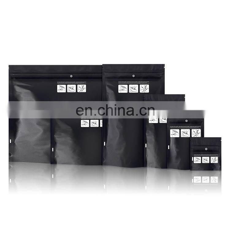 Foil lining 4x6 inches stand up mylar matte color plastic coffee packing bag with zipper