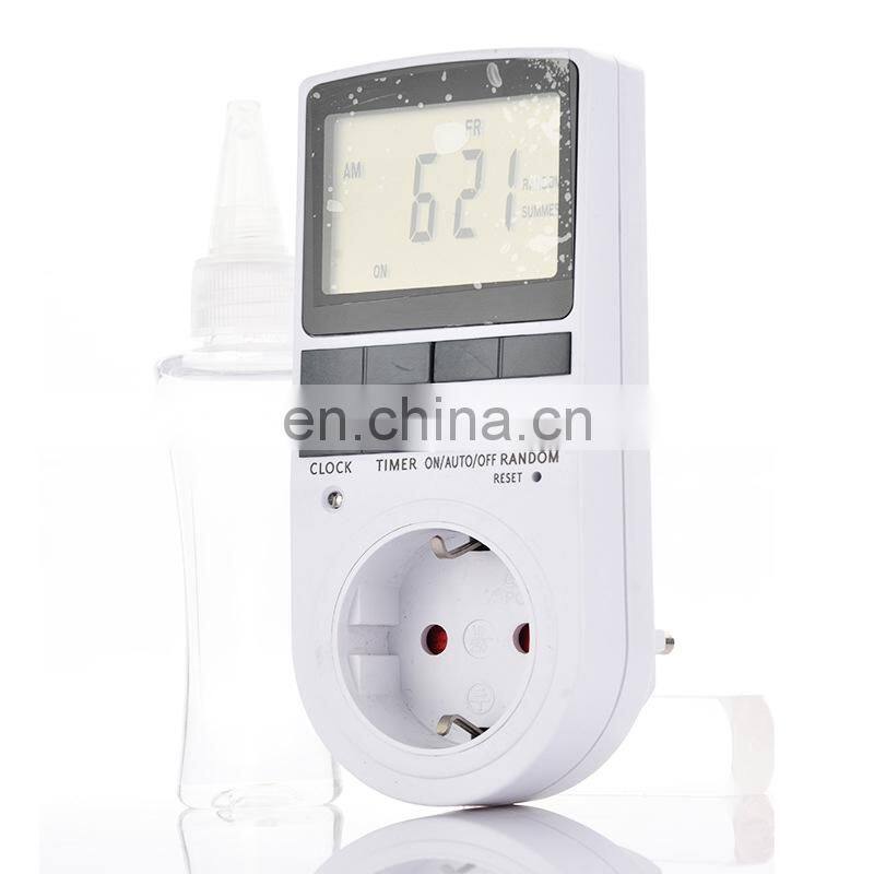 Electronic Digital Timer Switch Socket EU Plug-in Programmable for Kitchen