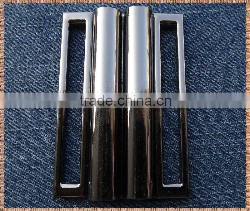 2012 high end and quality shining metal belt buckle buttons for garments