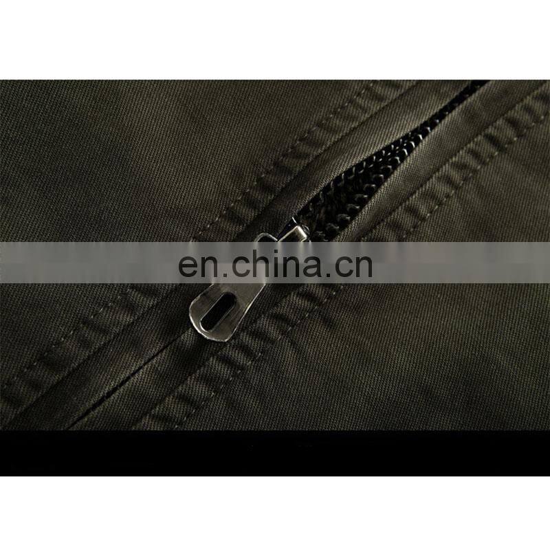 Customized plus velvet military uniform men's jacket slim standing collar cotton men's casual bomber jacket