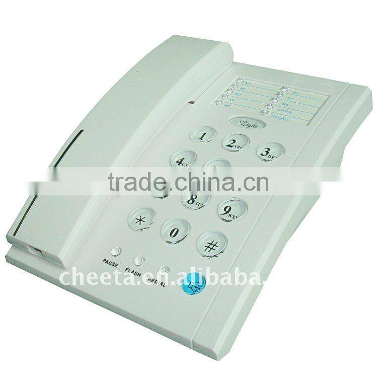 Desk/wall mountable P/T corded telephone