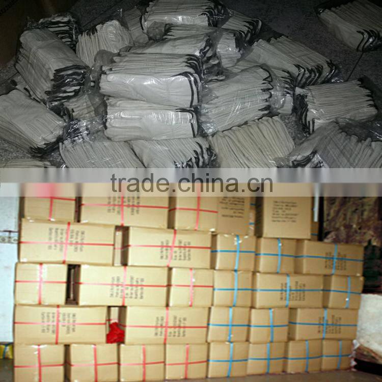 leather western safety working gloves with double the palm