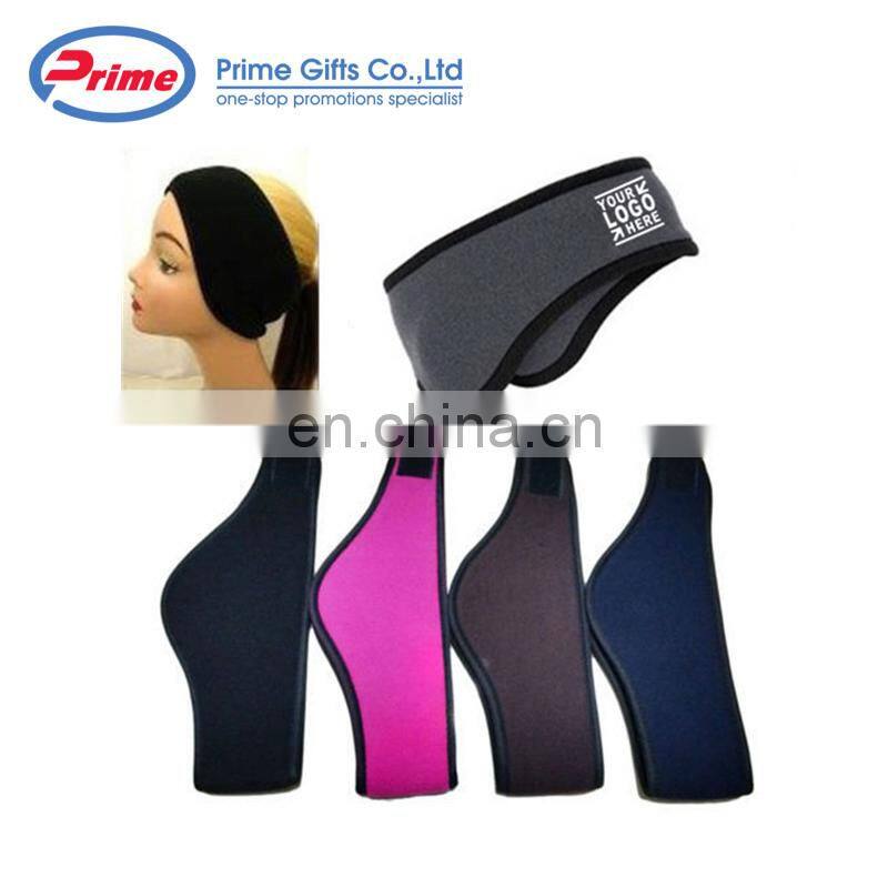 Custom logo embroidery Women Sport fleece Ear warmer Headband