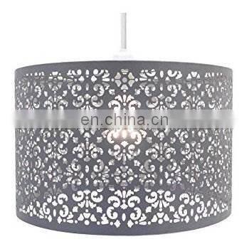 copper plated hammered pendant lamp