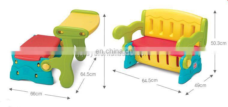 new preschool children Multifunction 3 in 1 storage dining table and chair for baby