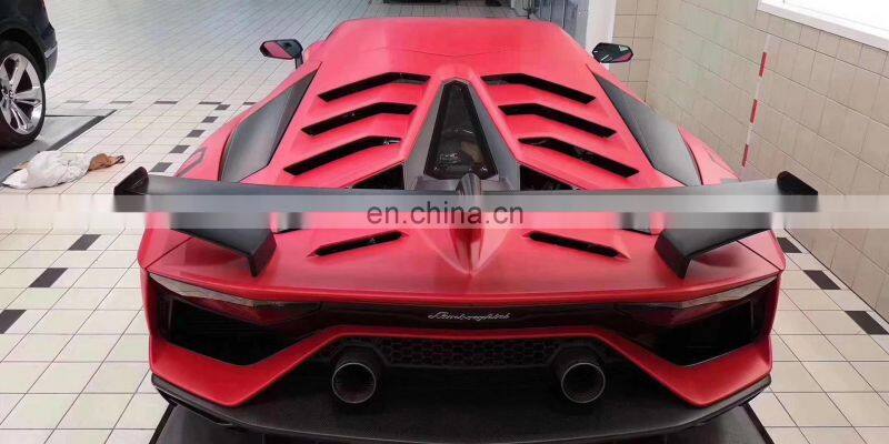 Runde SVJ Style Front Bumper Rear Bumper Rear Lip Side Skirt Fender Spoiler For Lamborghini Aventador LP700 720 750 Body Kit