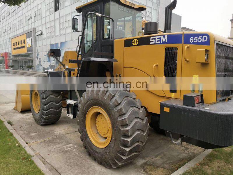 5 ton wheel loader S E M 655D with Cum-mins engine 2.7 to 4.5 cubic meters bucket capacity
