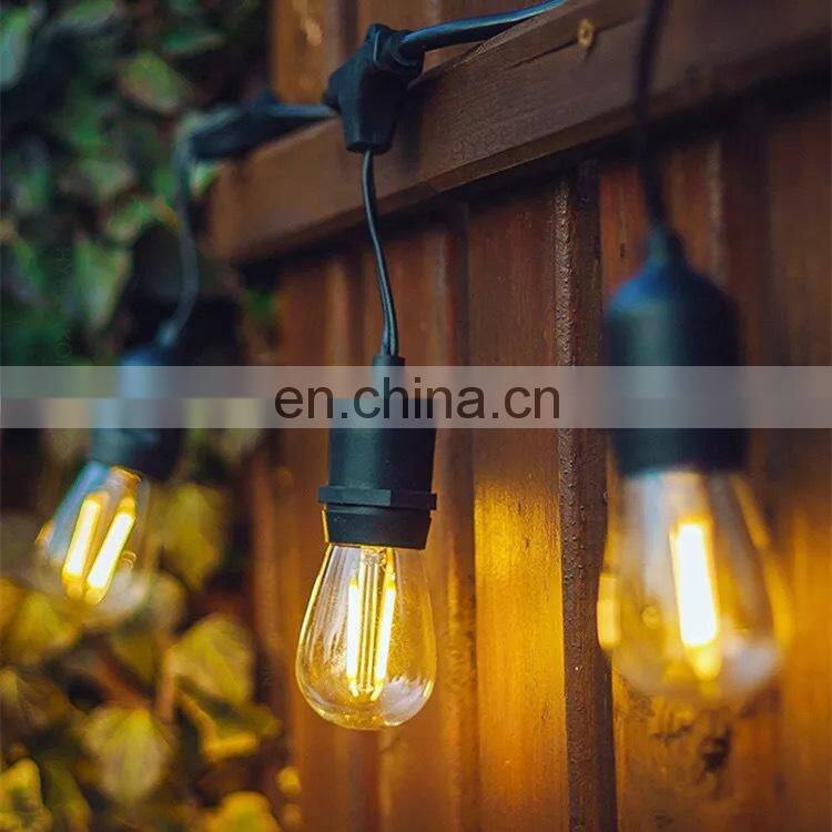 Hot on Amazon E26 E27 sockets S14 st64 a60 led bulb Waterproof Outdoor Yard patio home Garden Party LED festoon string light