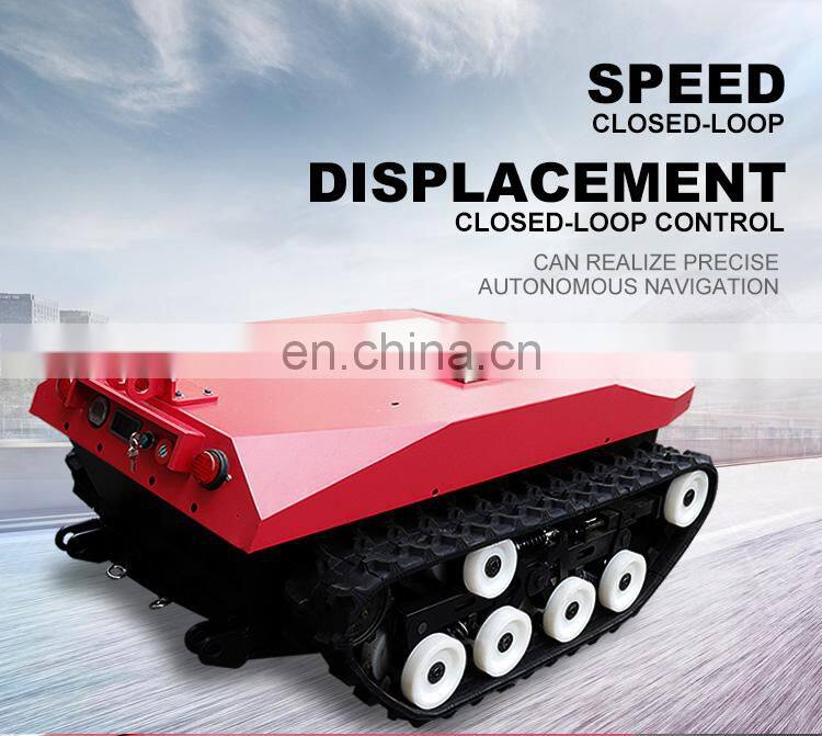 Commercial Rubber Tracked Off Road Tank Robot Chassis With CE
