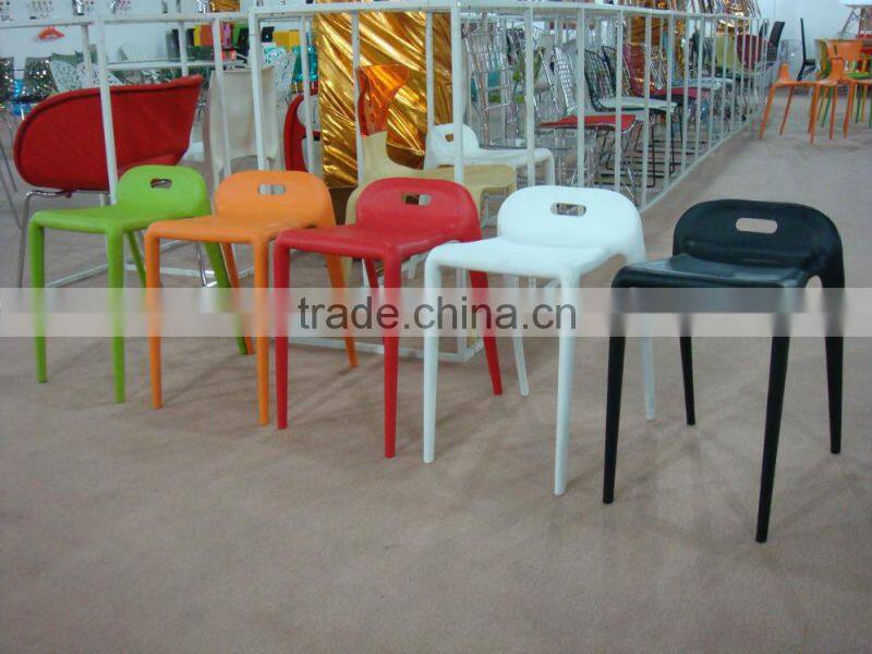 Replica plastic stackable Stefano Giovannoni Yuyu stool for outdoor use or indoor use