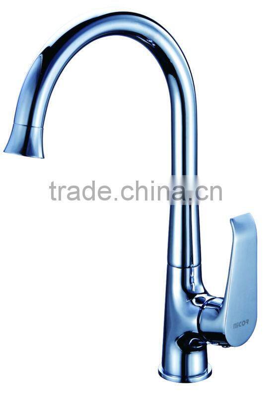 NICOR 6802 Fashion Design Copper Wall Mounted Chrome Plated Bathroom Bathtub Mixer