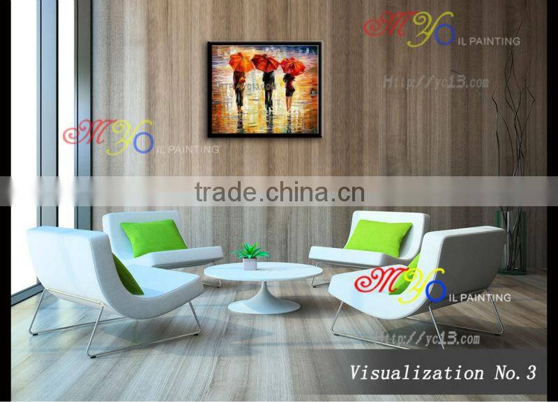 100%handmade beautiful knife oil painting