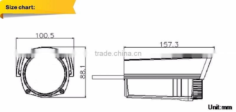 120dB Starlight & WDR TVI 1080P Sony 290 2MP 4.0mm Fixed Lens Night Vision Bullet TVI CCTV Security Camera