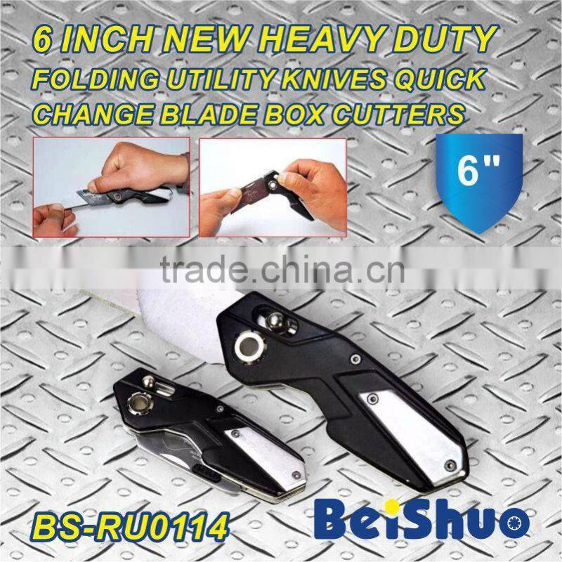 BS-RU0114 folding knife quick change blade box cutter