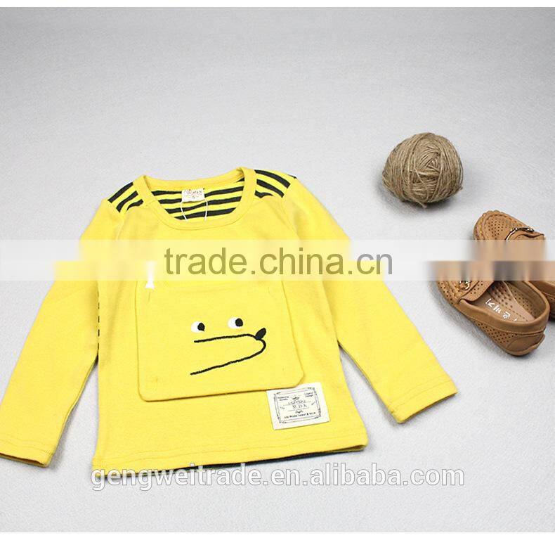 2015 New arrival sunshine boys t-shirt baby boy lovely t-shirt kids long sleeve clothings