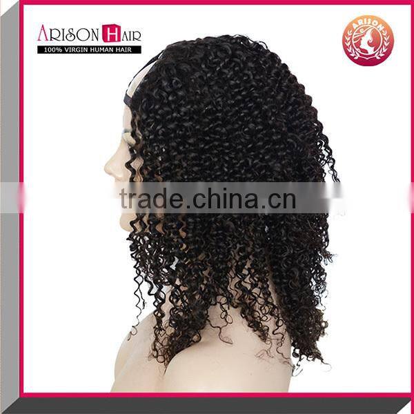 Cheap Afro Kinky Curl U Part Wig Virgin Indian Hair