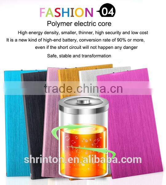 high qulity hot slim power bank 20000mah with OEM Logo
