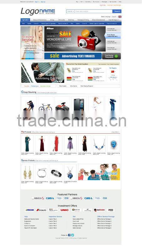 B2B2C,B2B,B2C ecommerce platform web design