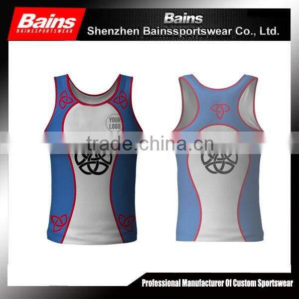 100% polyester free design custom print tank top girls&wholesale tank top print