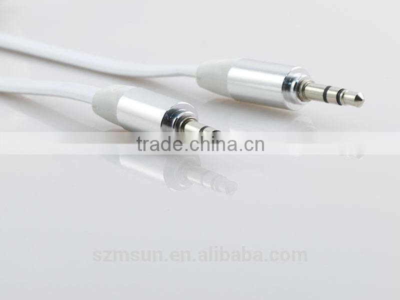 various color noodle pattern audio adapter cable