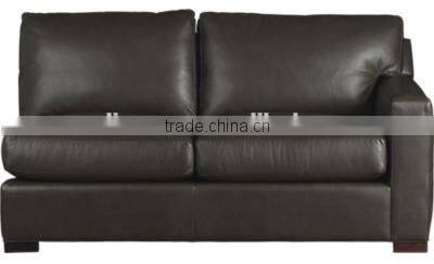 Stylish black fabric single side arm hotel sofa XY3464