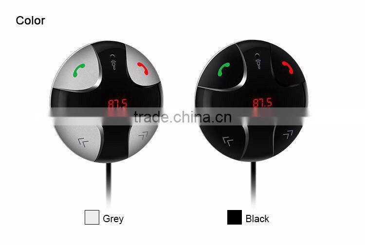 Free sample Wholesale Bluetooth FM transmitter Bluetooth Car Kit with hands-free and usb Car charger