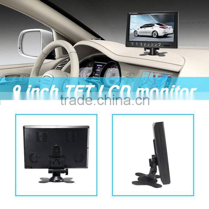 China Manufacturer new product car rear view system Universal 9 inch hd monitor with stand alone desktop