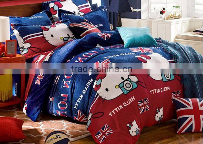 hello kitty kids one piece bed set