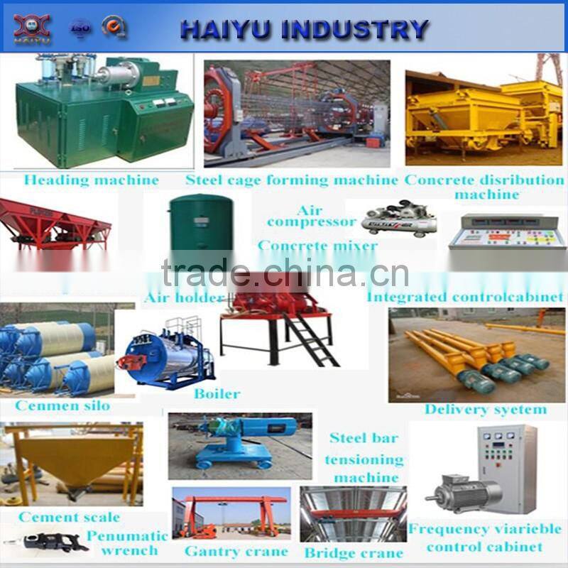 Concrete pile production line for pile foundation