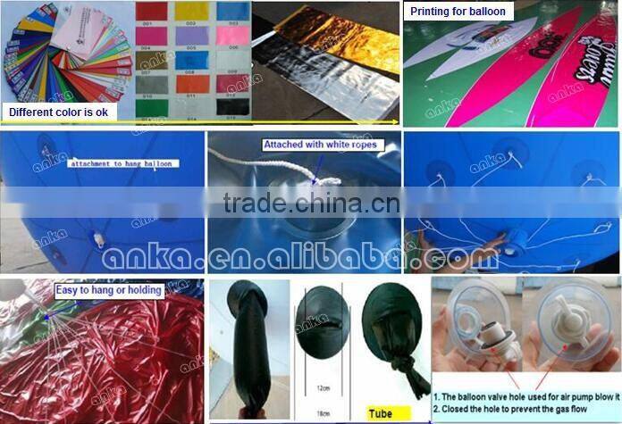 Self inflating inflatable PVC helium balloons with competitive price
