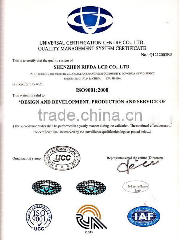 STN blue negative lcd display screens for cars