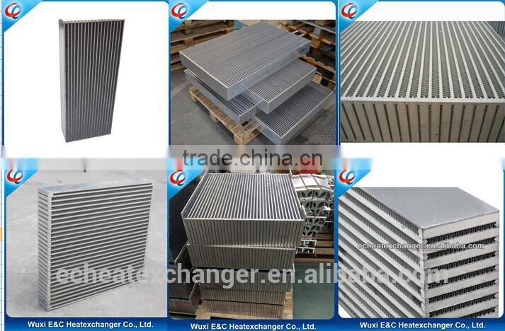 aluminum plate and bar fule oil cooler with valve core