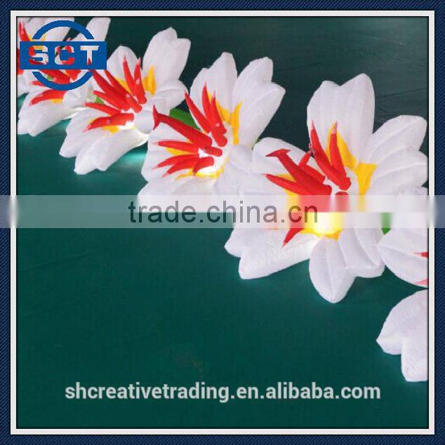 10m Inflatable LED Flower Inflatable Lighting For Party