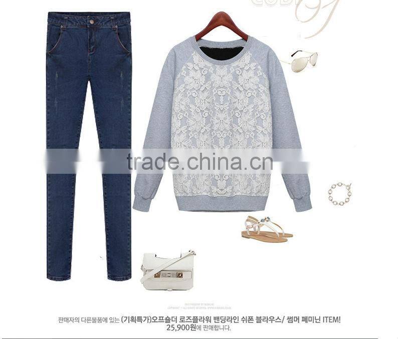 New 98% cotton and 2% Skinny Scratch Spandex Denim Jeans For Ladies