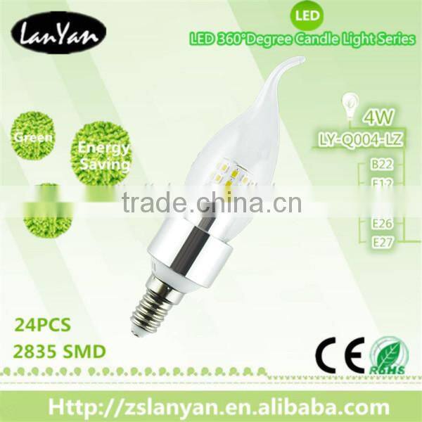 hot new design led candle lamp with CE ROHS made in China