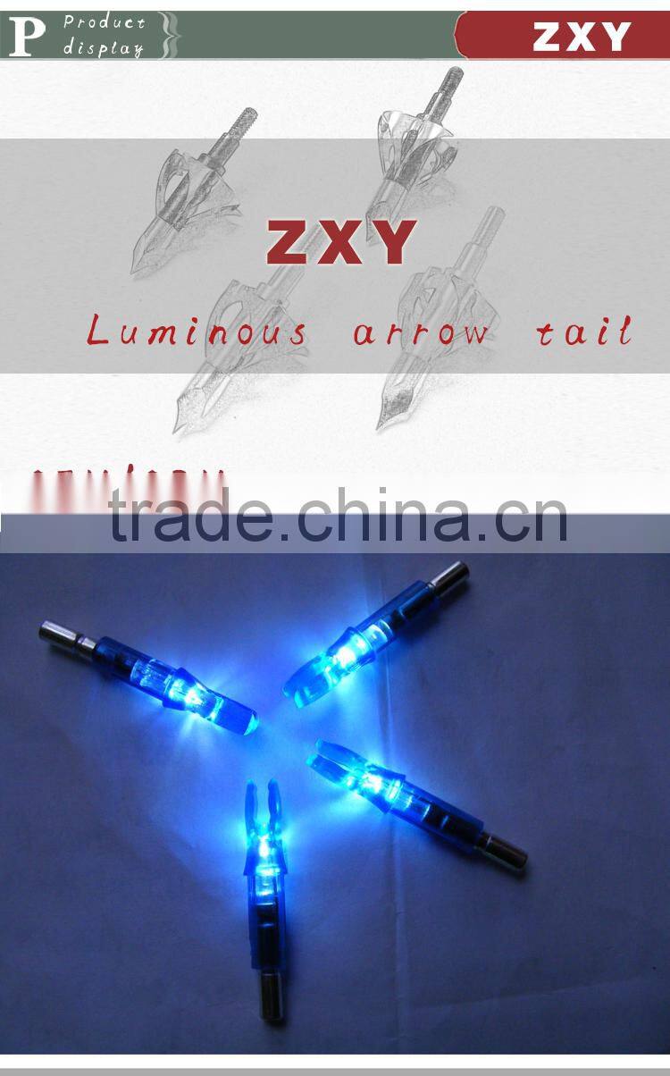 hot sale hunting arrow nocks lighted led arrow nock tail with led light OD6.2mm