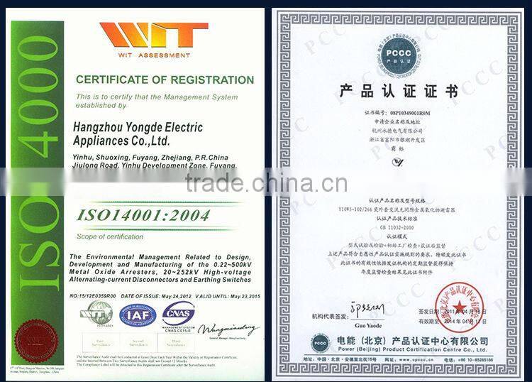 2015 New types Lightning arrestors for transformer