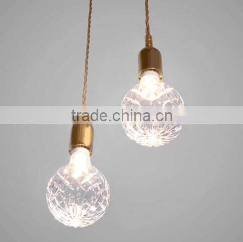 Edison bulb lighting brass base E27